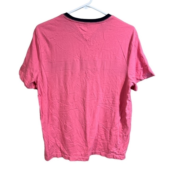 Tommy Hilfiger Short Sleeve Flag Graphic T-Shirt Size Medium Y2K Preppy Pink - Picture 3 of 9